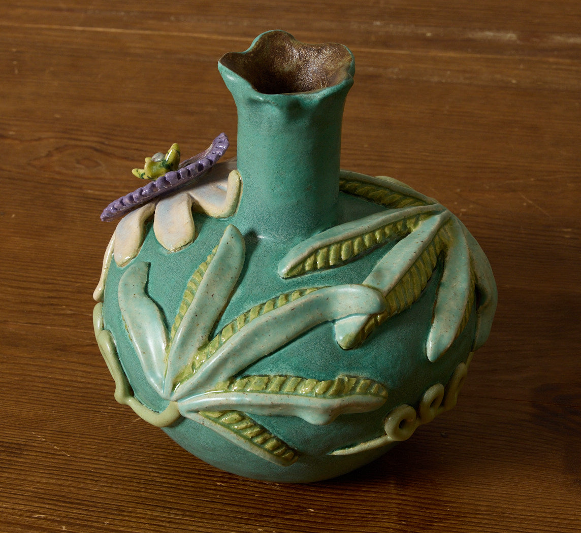 PASSION FLOWER VASE BY PEARCE WILLIAMS