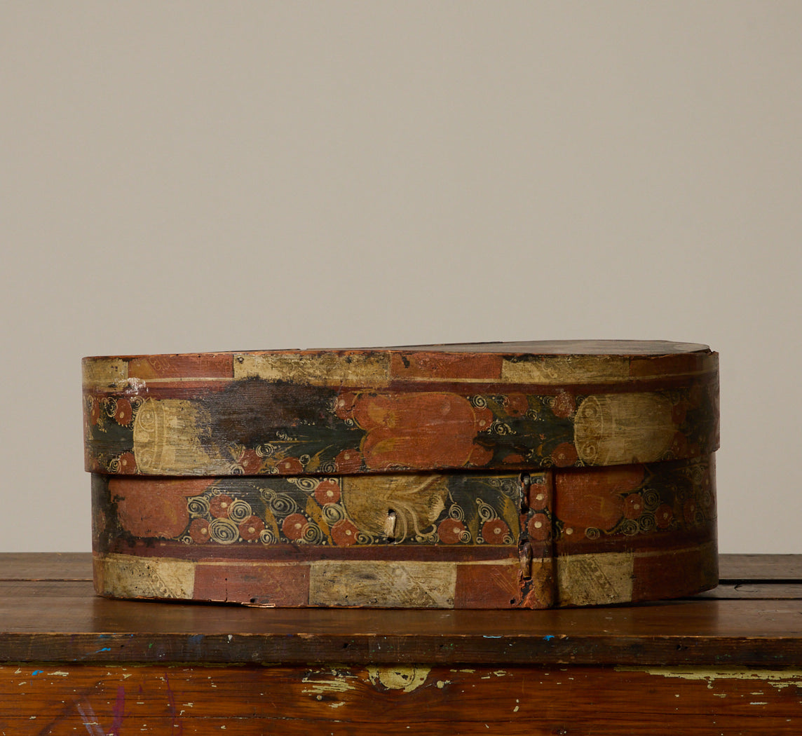 LATE 18TH CENTURY CENTURY SCANDINAVIAN BENTWOOD BRIDAL BOX