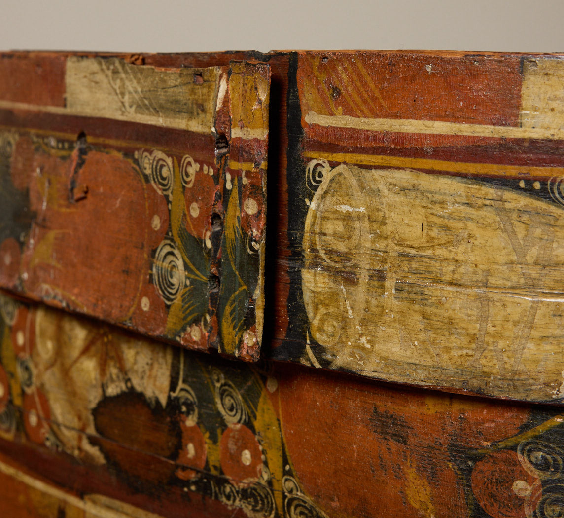 LATE 18TH CENTURY CENTURY SCANDINAVIAN BENTWOOD BRIDAL BOX