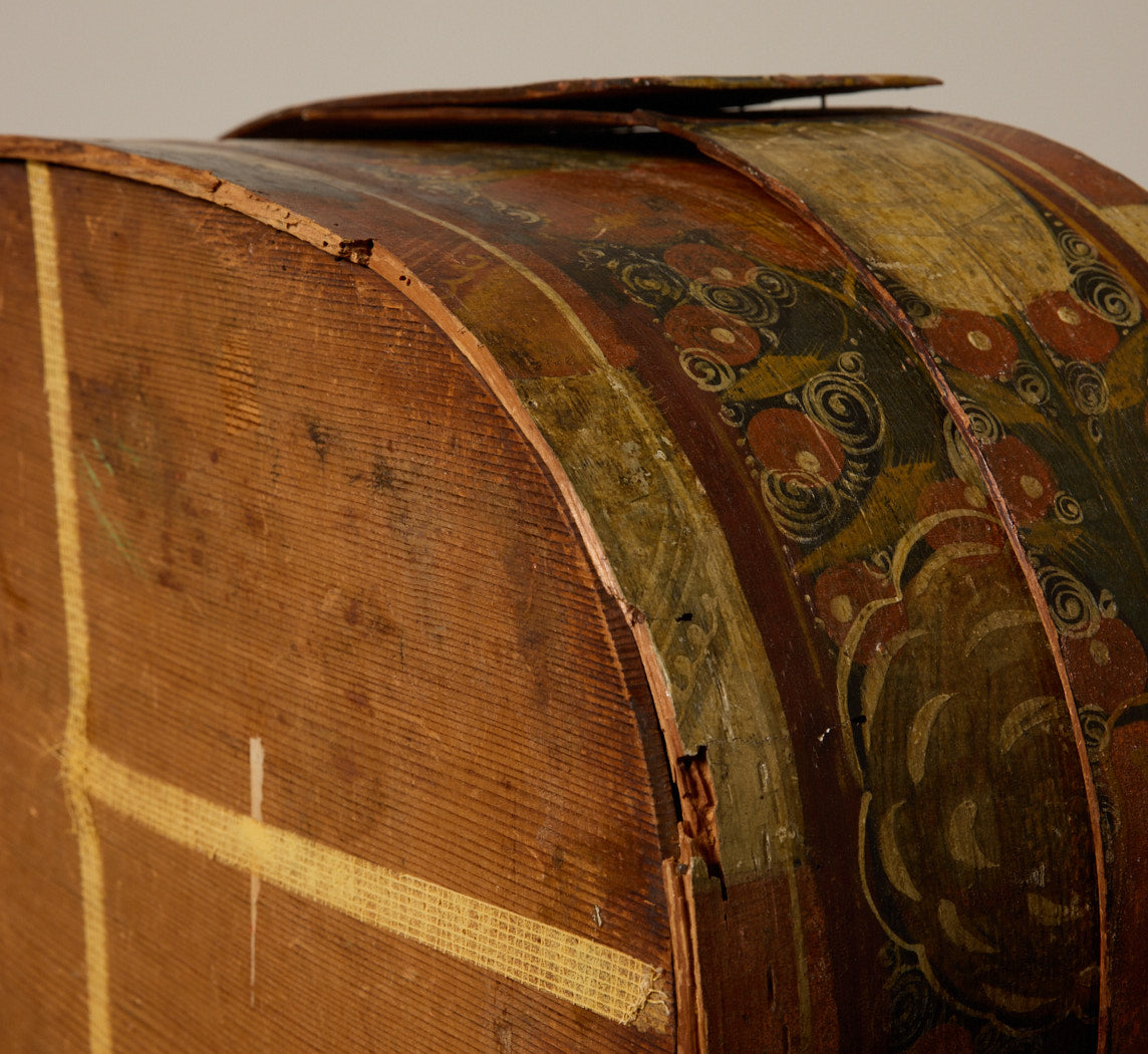 LATE 18TH CENTURY CENTURY SCANDINAVIAN BENTWOOD BRIDAL BOX