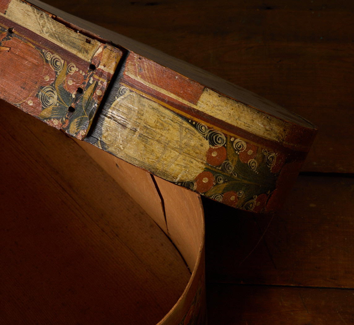 LATE 18TH CENTURY CENTURY SCANDINAVIAN BENTWOOD BRIDAL BOX