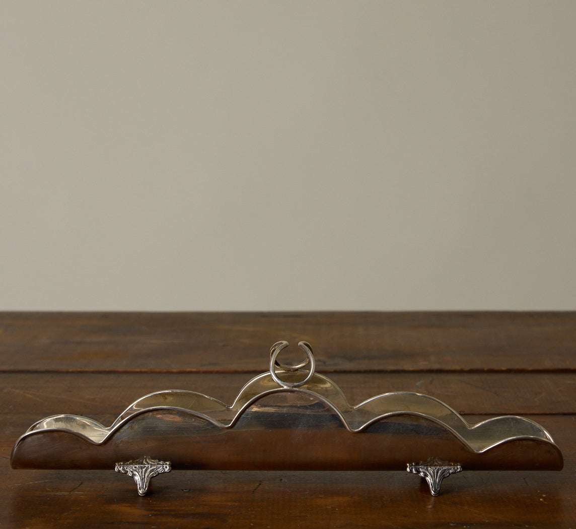 1940S ITALIAN SILVER BAGUETTE HOLDER