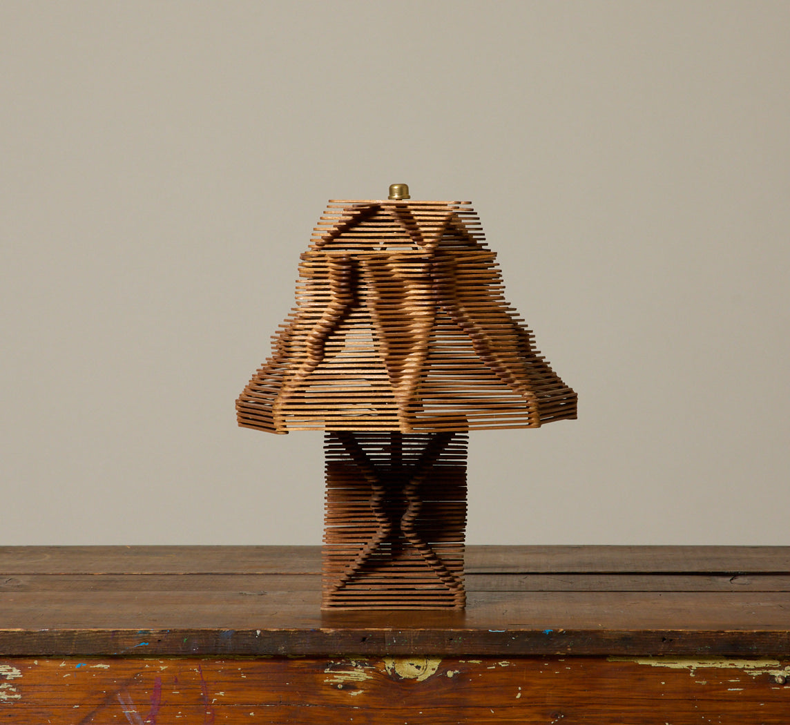 VINTAGE TRAMP ART POPSICLE LAMP