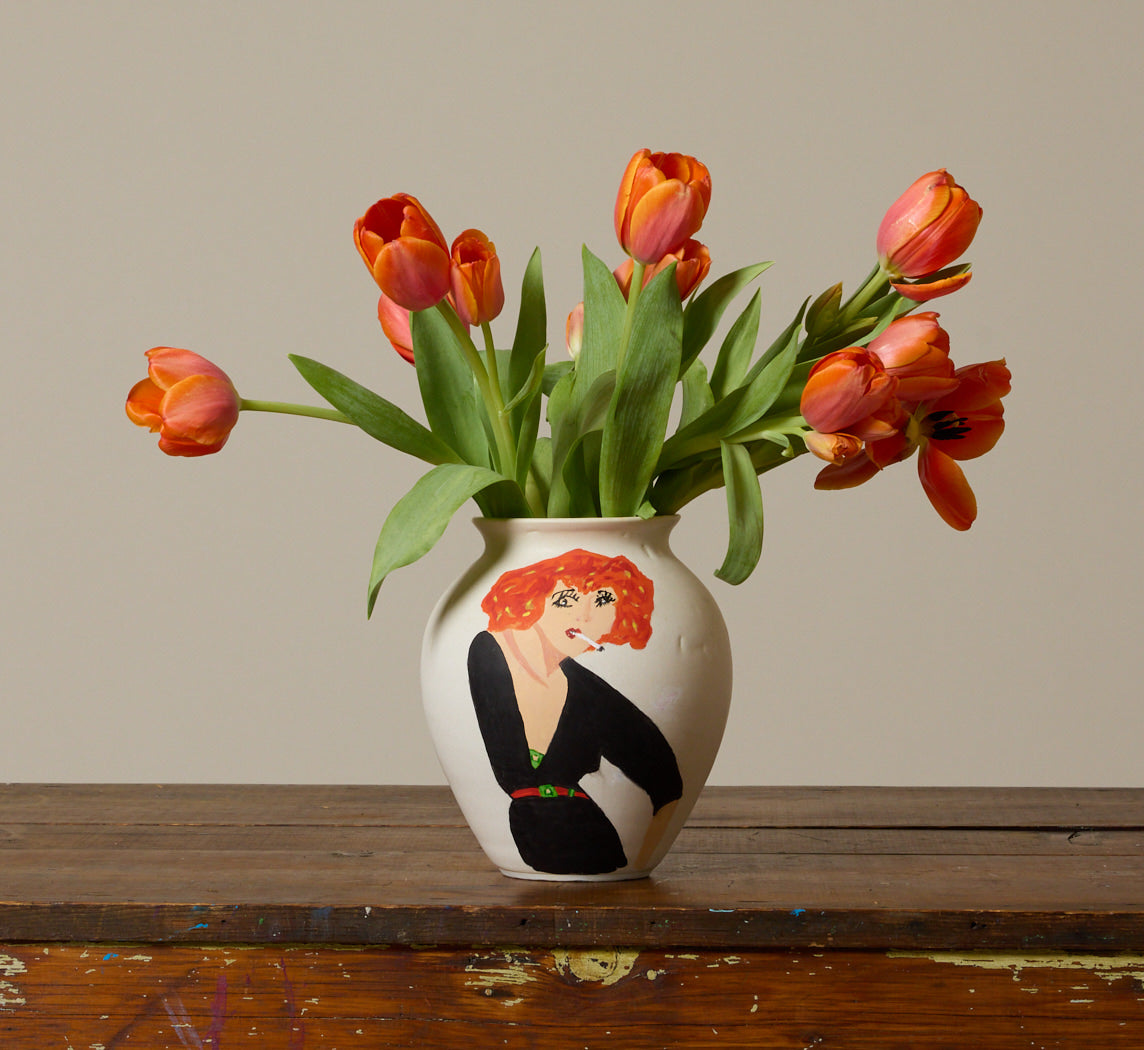 REDHEAD MUSE VASE BY ABRA