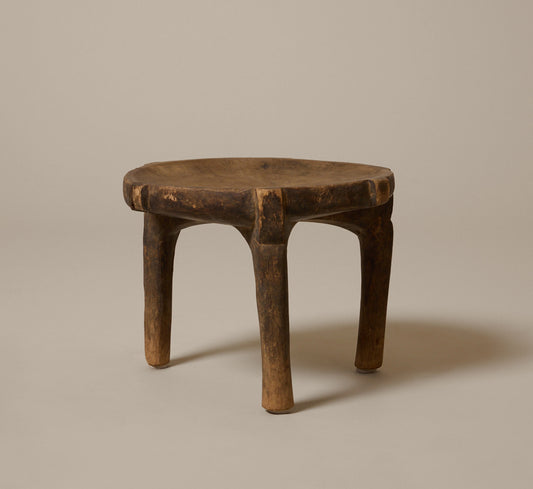 VINTAGE SCULPTURAL TREE TRUNK STOOL