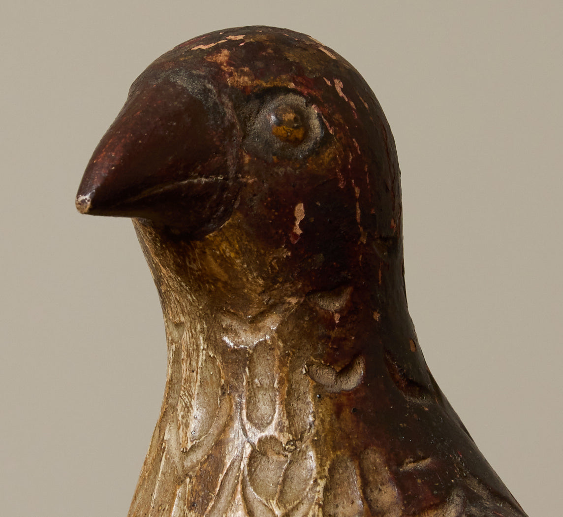 EARLY 20TH CENTURY AMERICAN CARVED WOODEN HAWK