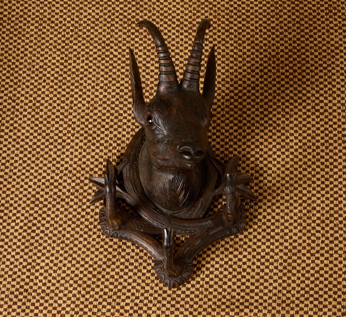 19TH CENTURY BLACK FOREST COAT RACK