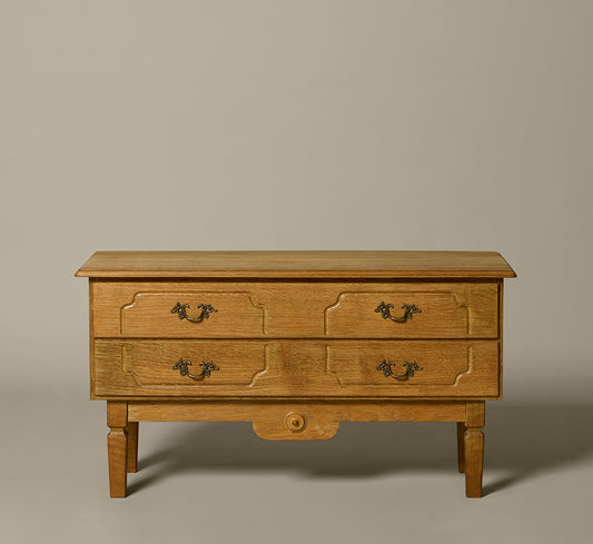 OAK HALL CHEST BY HENNING KJAERNULF, C. 1970'S