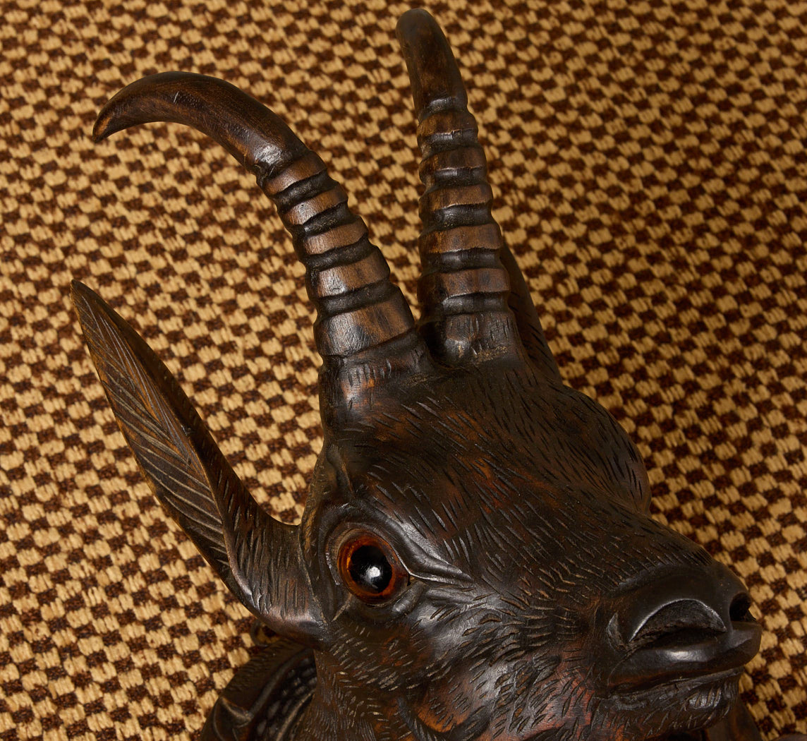 19TH CENTURY BLACK FOREST COAT RACK