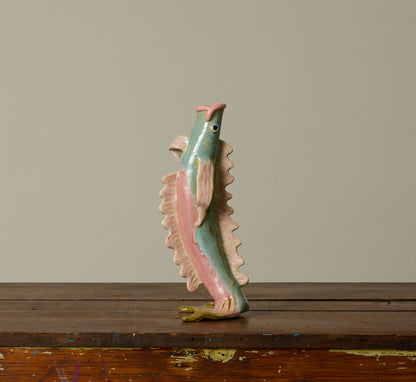 PEARCE WILLIAMS SMALL GREEN FISH VASE