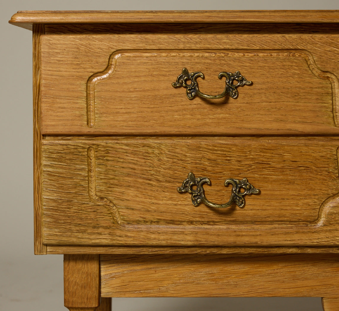 OAK HALL CHEST BY HENNING KJAERNULF, C. 1970'S