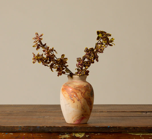 VINTAGE NEMADJI VASE IN SIENNA BLUSH