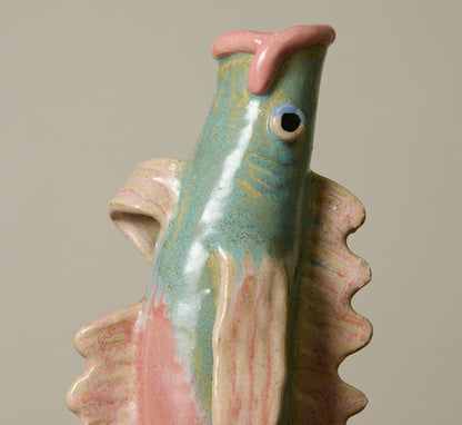 PEARCE WILLIAMS SMALL GREEN FISH VASE