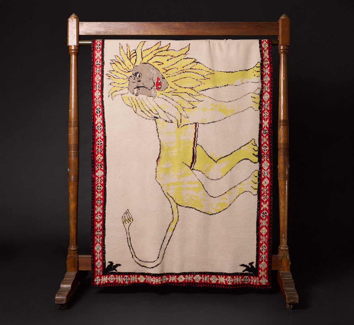 OLD LION CASHMERE THROW BY SAVED NY