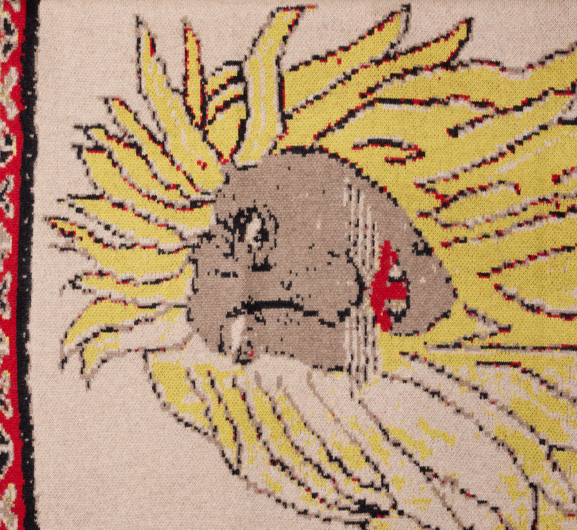 OLD LION CASHMERE THROW BY SAVED NY