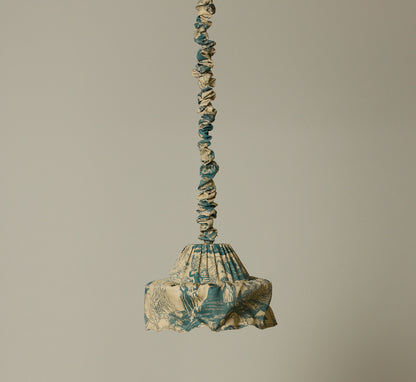 PIERCE & WARD LAMPSHADE PENDANT IN PARASOL TOILE