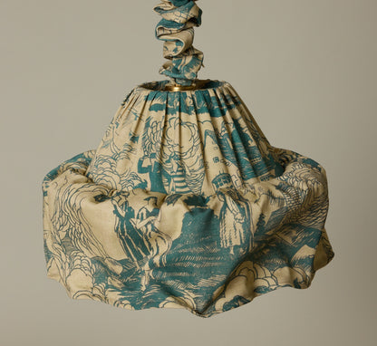 PIERCE & WARD LAMPSHADE PENDANT IN PARASOL TOILE