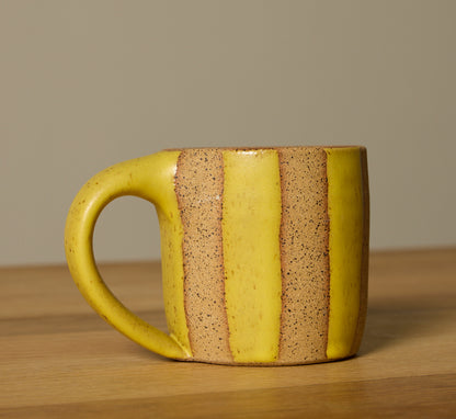 COFFEE MUG BY SALT CERAMICS IN YOLK STRIPE