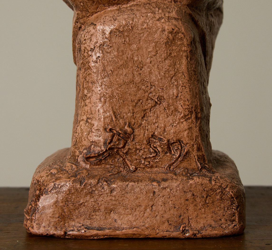CERAMIC SEATED WOMAN FIGURE