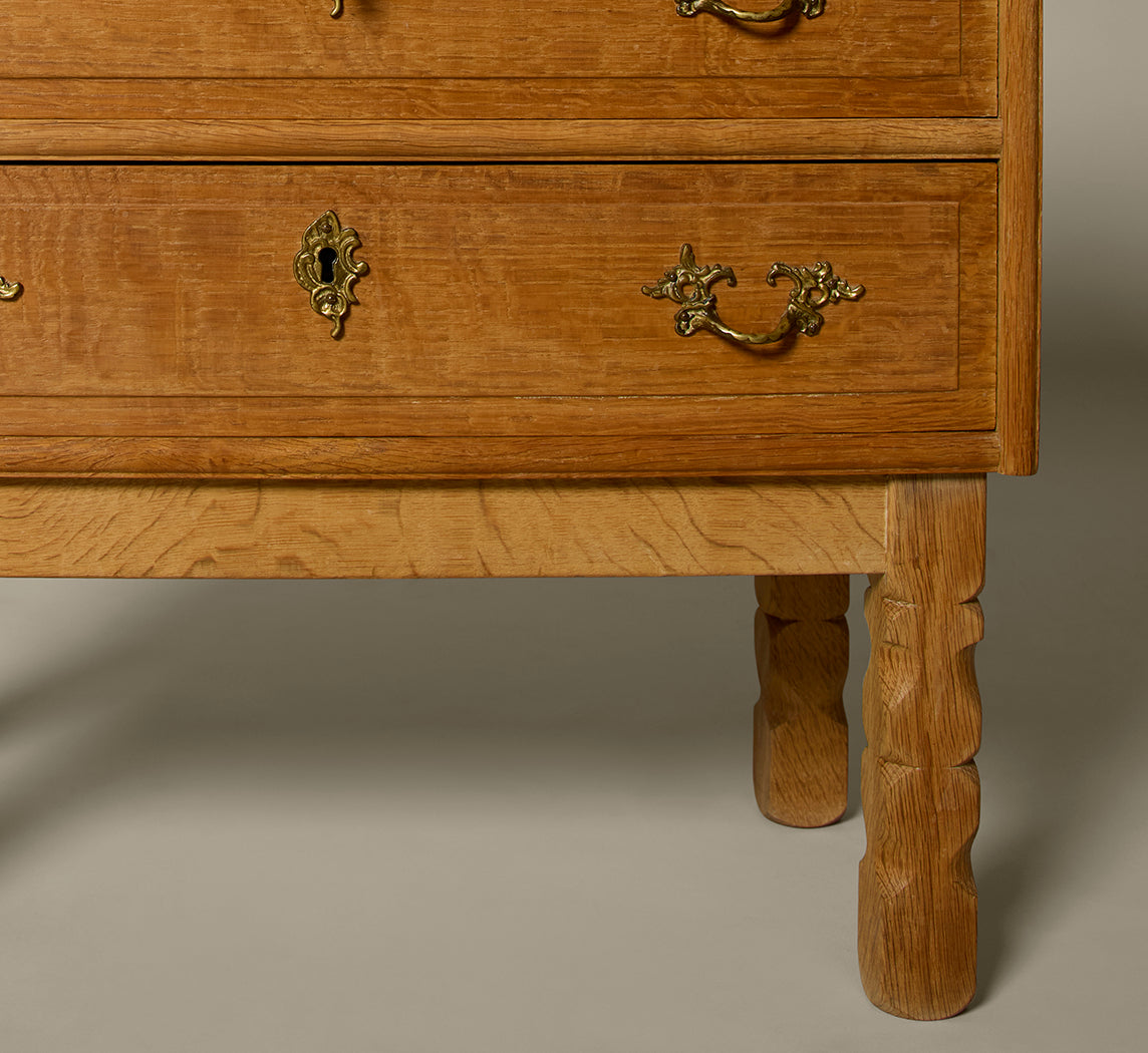 MANNER OF KJAERNULF DANISH OAK CHEST, C. 1970'S