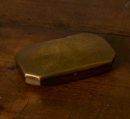 ANTIQUE BRASS BOX I