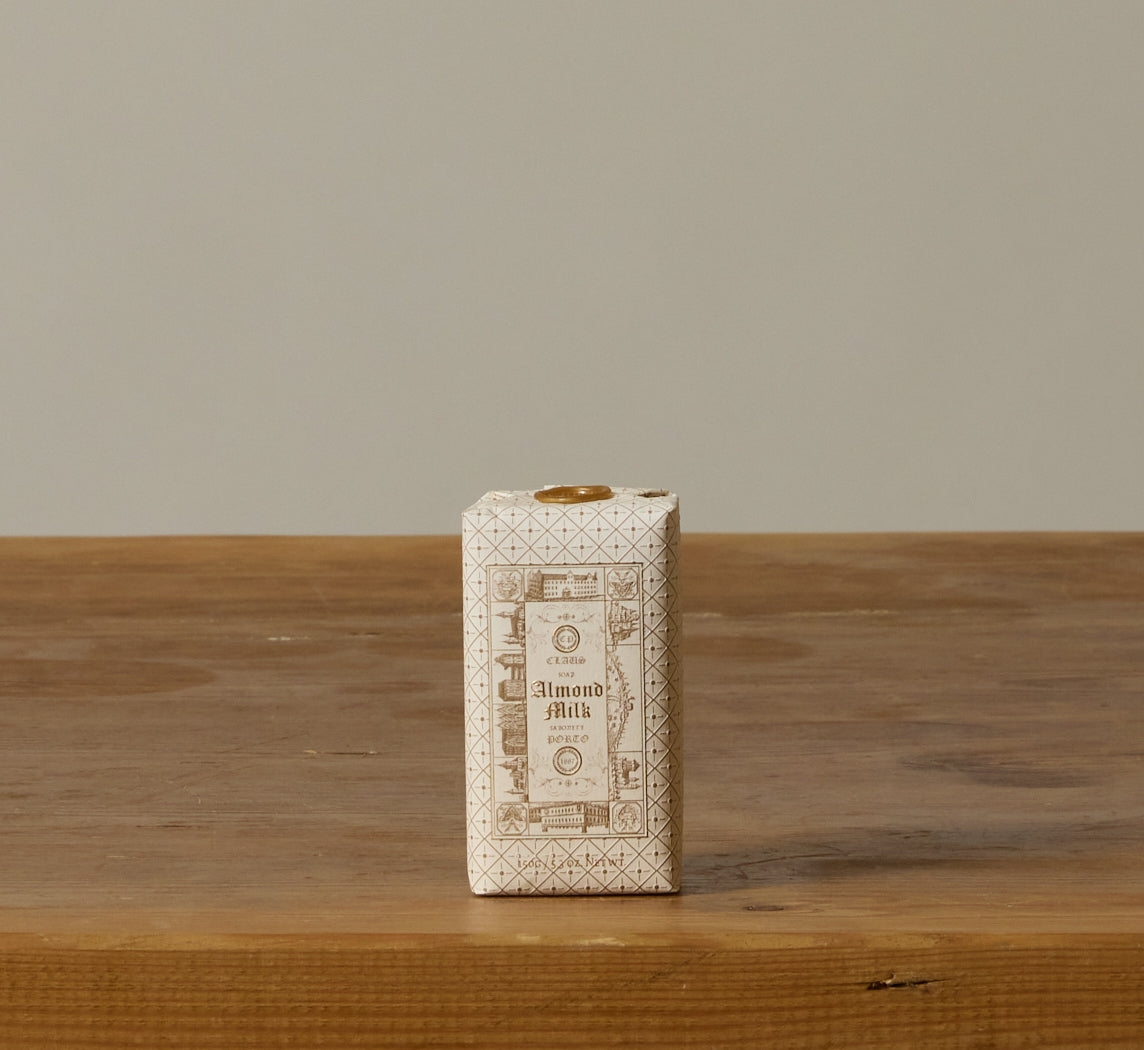 DOUBLE ALMOND MILK SOAP BAR BY CLAUS PORTO