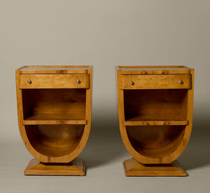 PAIR OF ART DECO BEDSIDE TABLES