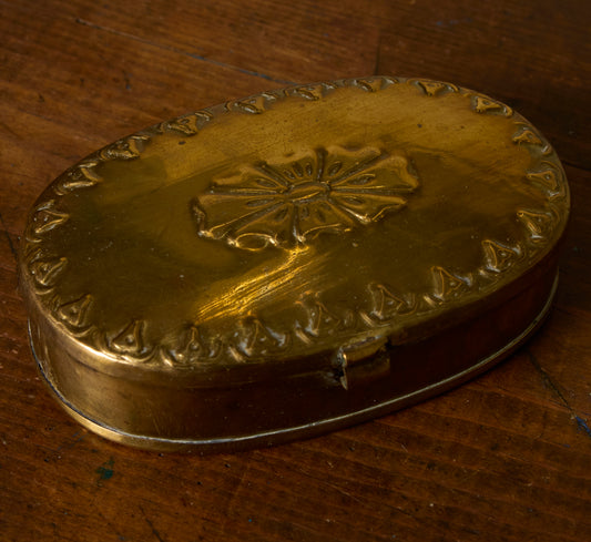 ANTIQUE BRASS BOX III