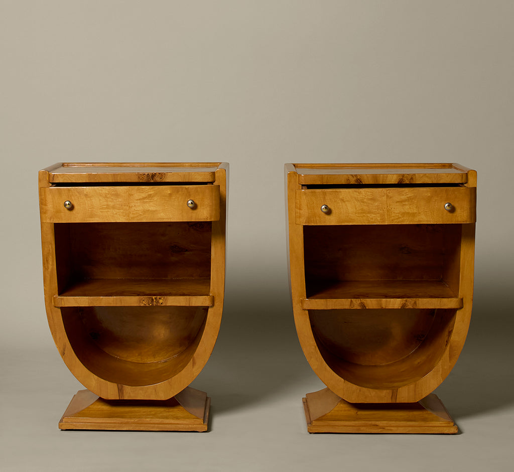 PAIR OF ART DECO BEDSIDE TABLES