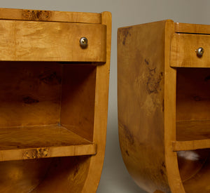 PAIR OF ART DECO BEDSIDE TABLES