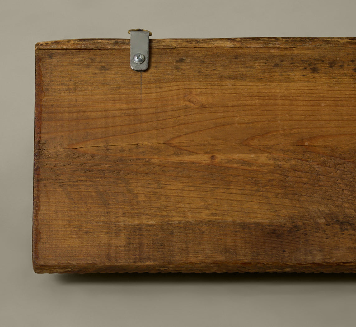 AMERICAN TRAMP ART WALL SHELF