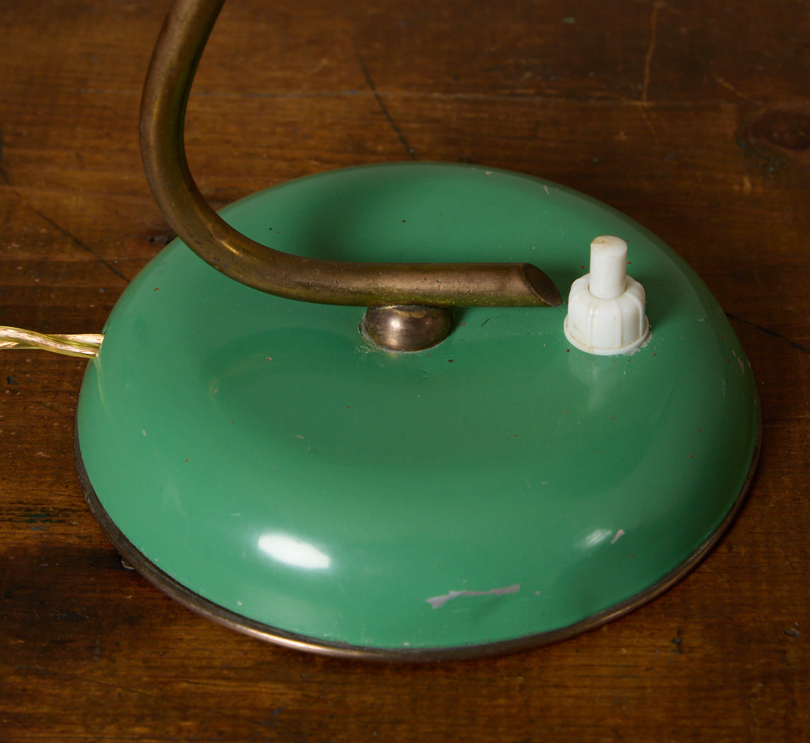ITALIAN MID CENTURY MINT GREEN TABLE LAMP