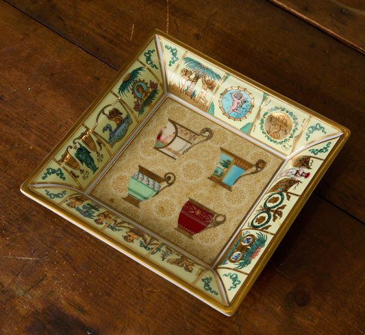 VINTAGE GUCCI GOLD PLATED TRINKET DISH