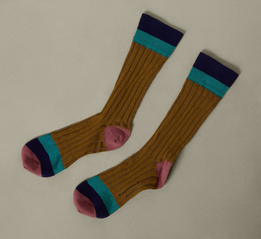 EXQUISITE J SOCKS IN TAMARIND