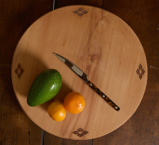 ROUND BEECHWOOD CUTTING BOARD