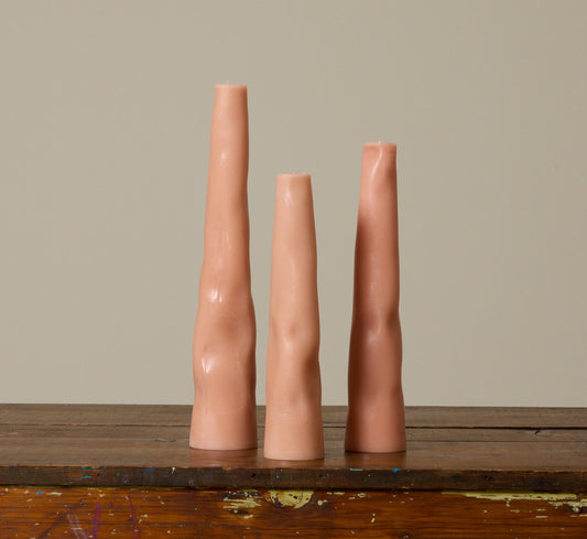 HANDS WOBBLE CANDLE SET IN BLUSH