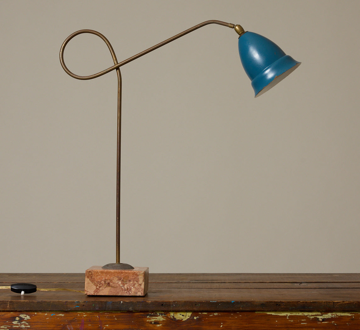 1950S ITALIAN ARREDOLUCE TABLE LAMP WITH MARBLE BASE