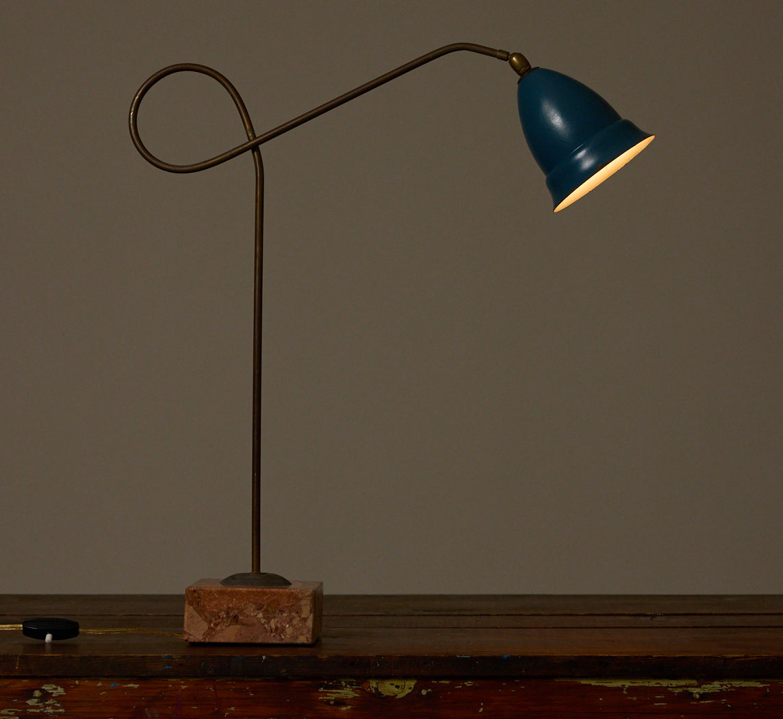 1950S ITALIAN ARREDOLUCE TABLE LAMP WITH MARBLE BASE