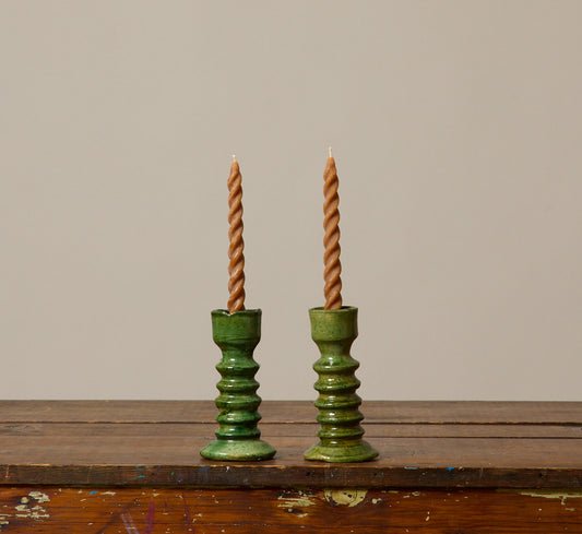 SMALL TAMEGROUTE CANDLESTICK HOLDER IN JUNIPER TWIST