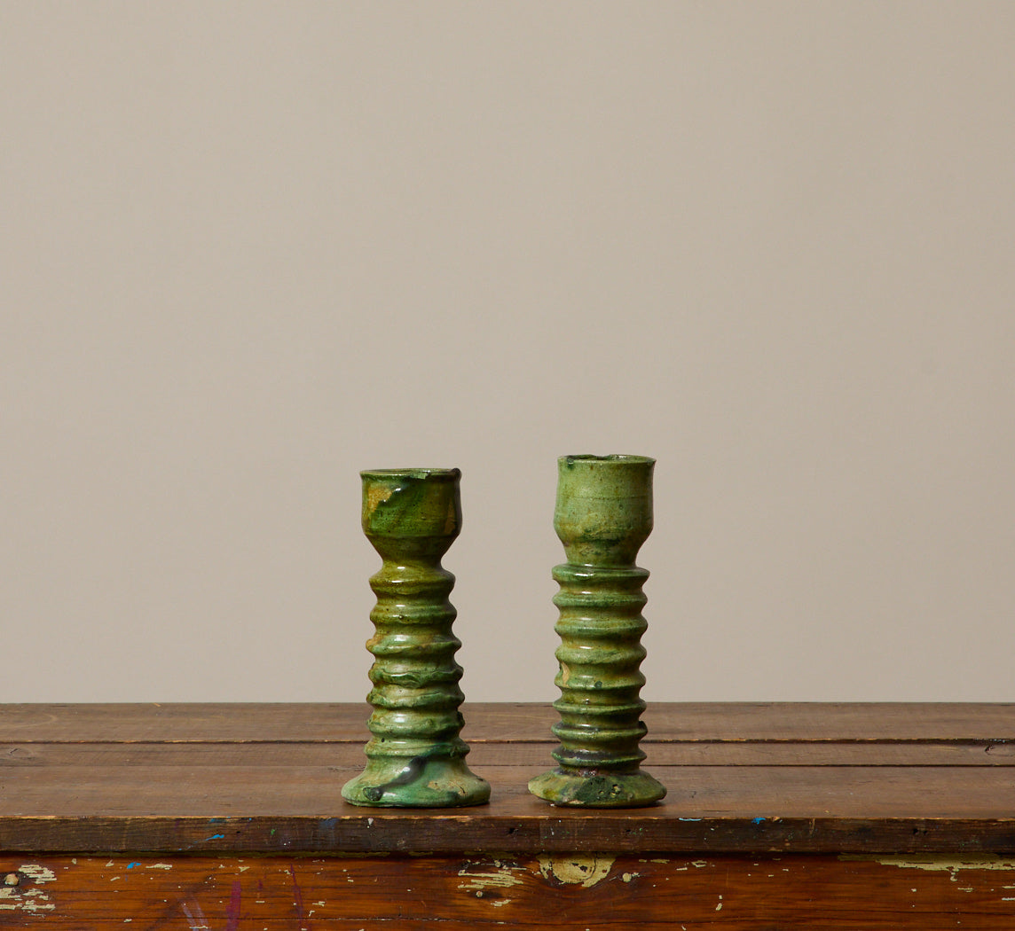 SMALL TAMEGROUTE CANDLESTICK HOLDER IN JUNIPER TWIST