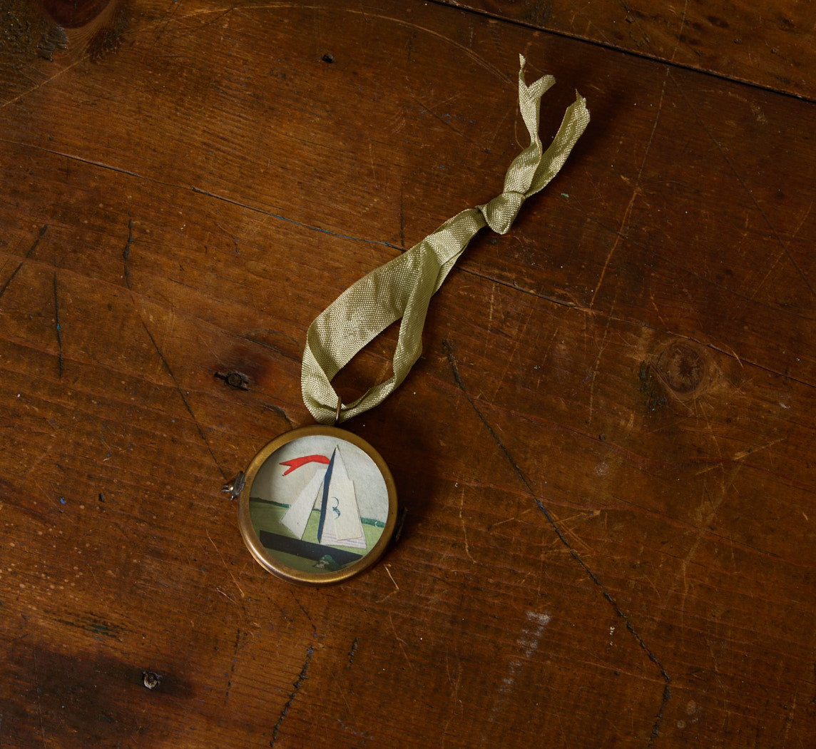 SAIL BOAT LOCKET ORNAMENT