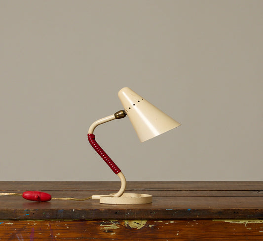 1950S ITALIAN COCOTTE METAL TABLE LAMP