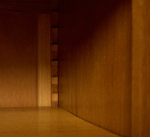 1940S OAK CREDENZA IN THE STYLE OF CHARLES DUDOUYT