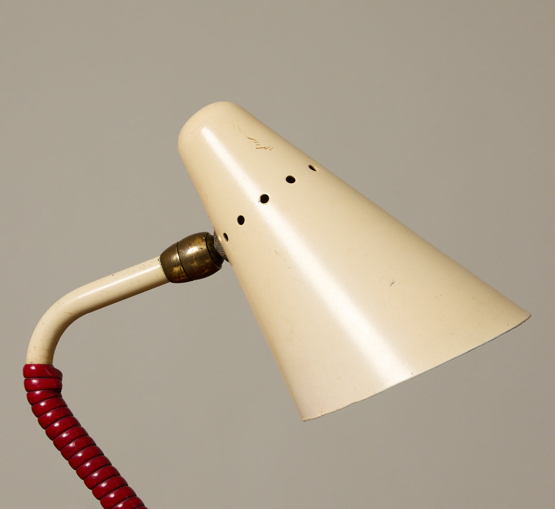 1950S ITALIAN COCOTTE METAL TABLE LAMP