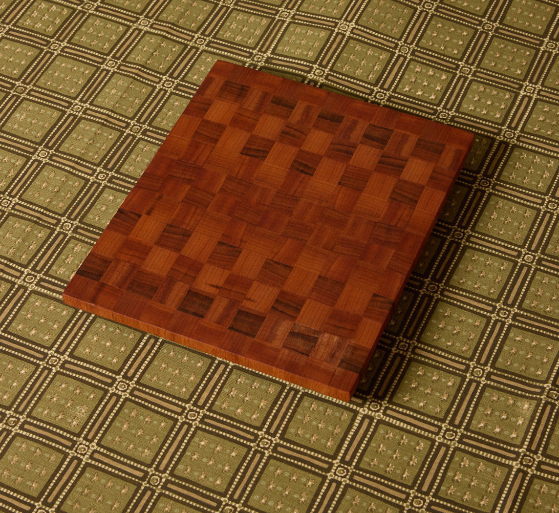 TIGERWOOD END GRAIN CUTTING BOARD SMALL