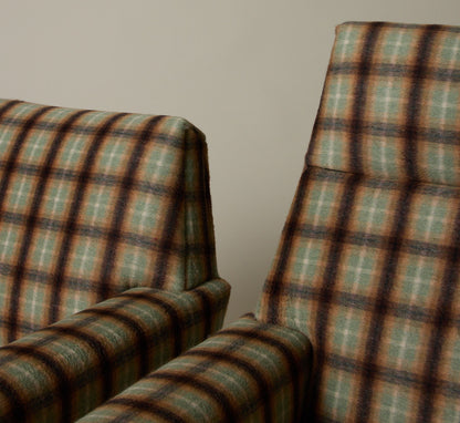 PAIR OF MID-CENTURY DANISH HIS & HERS ARMCHAIRS