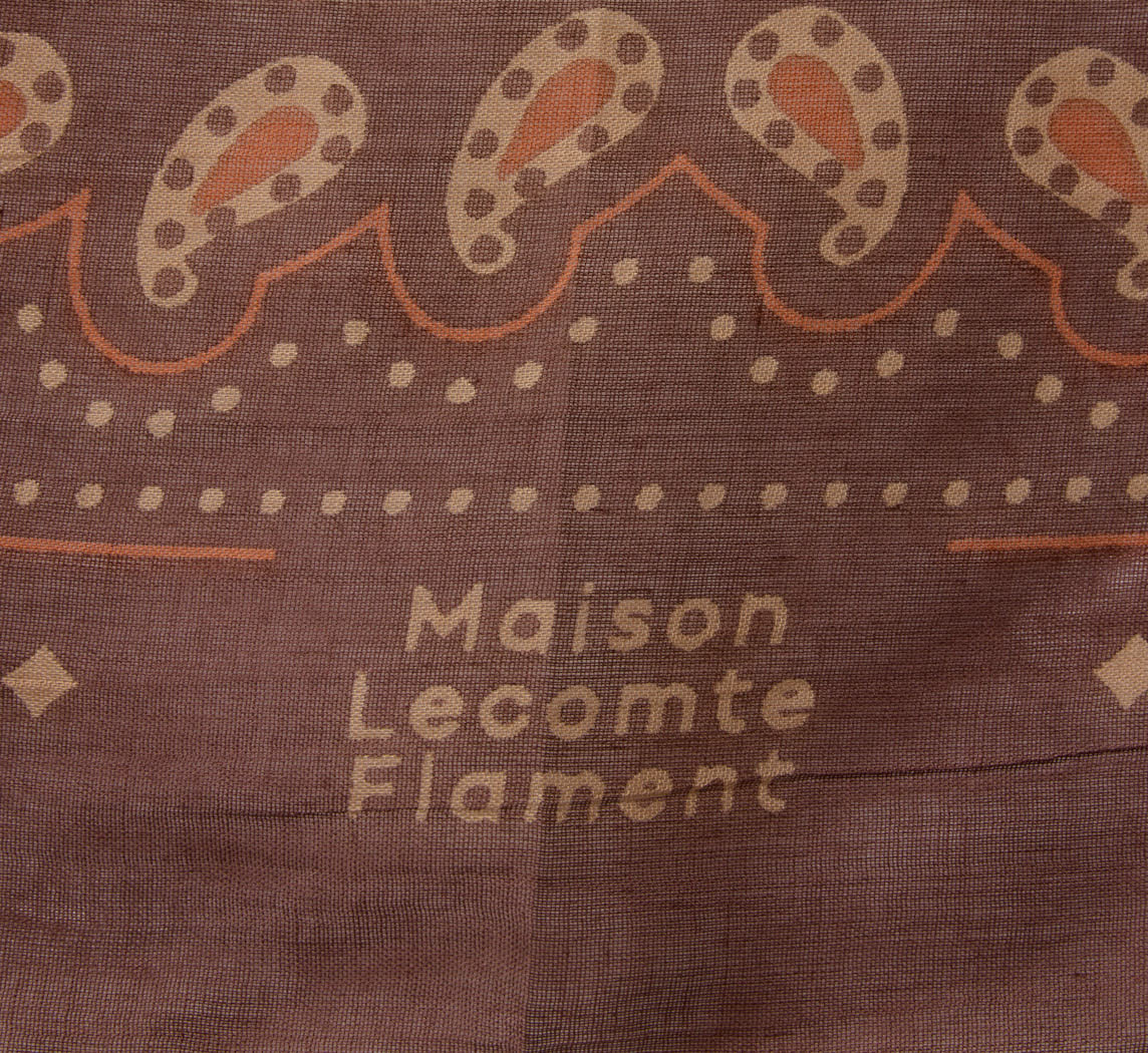 MAISON LECOMPTE LAMENT COTTON RODEO SCARF IN CAPPUCINO