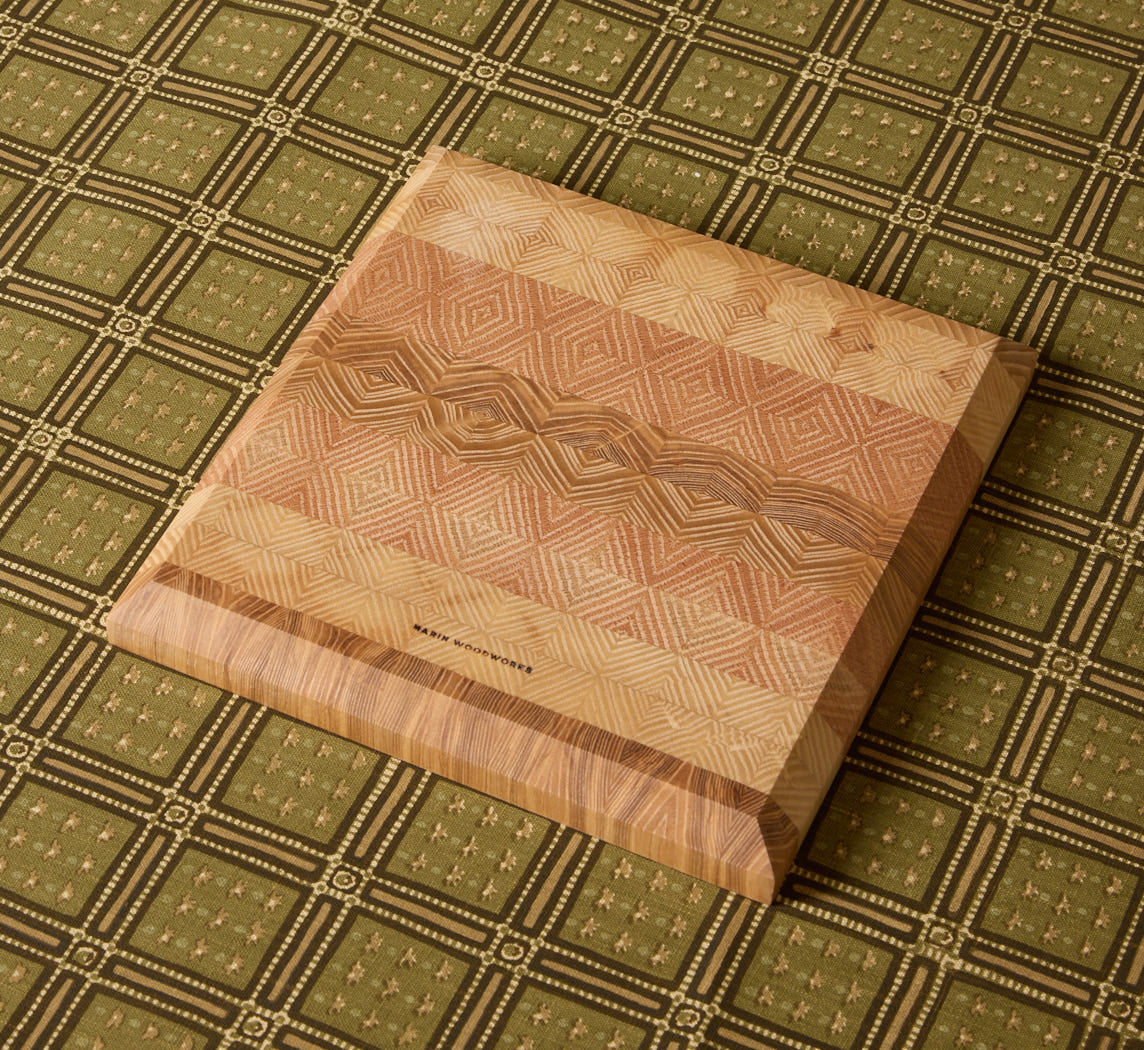 ASH & RED OAK END GRAIN CUTTING BOARD