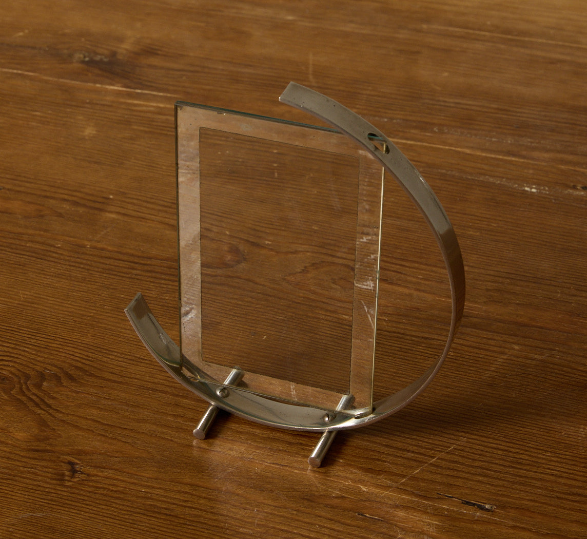 1930S ART DECO CHROME PLATED PICTURE FRAME