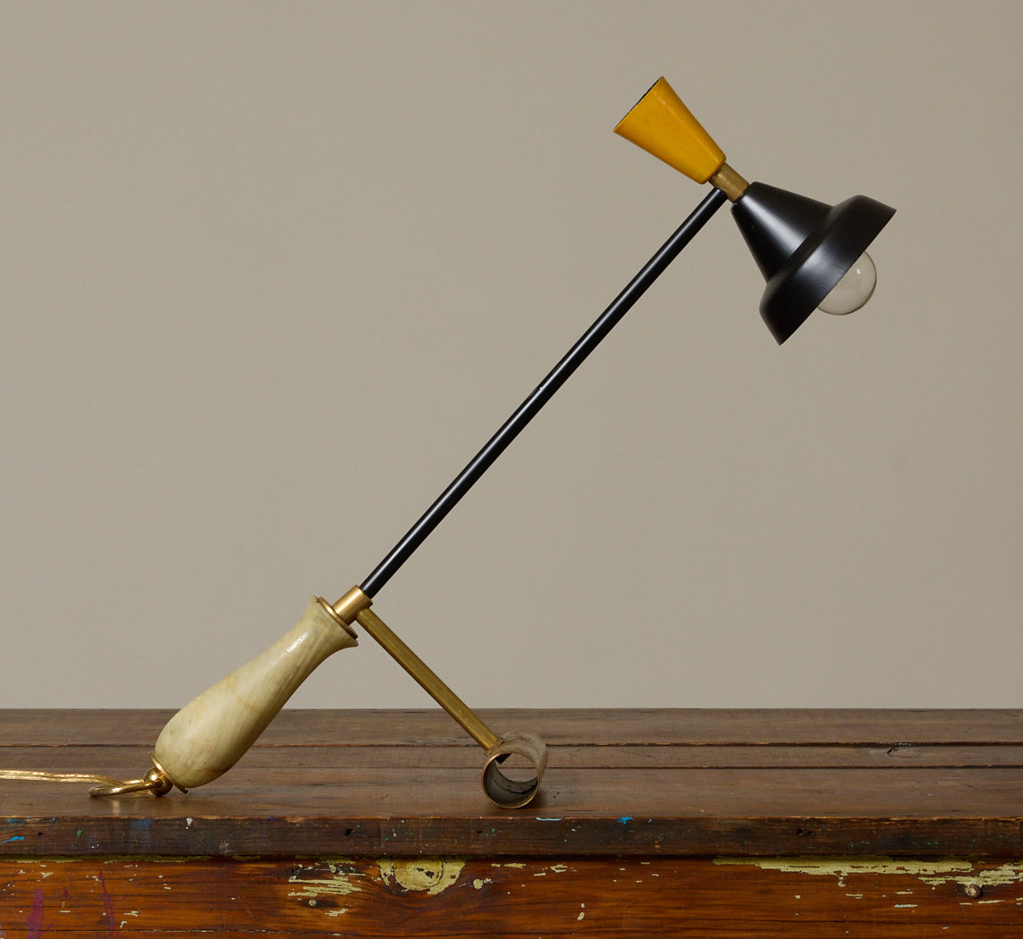 ITALIAN MID CENTURY ADJUSTABLE TABLE LAMP
